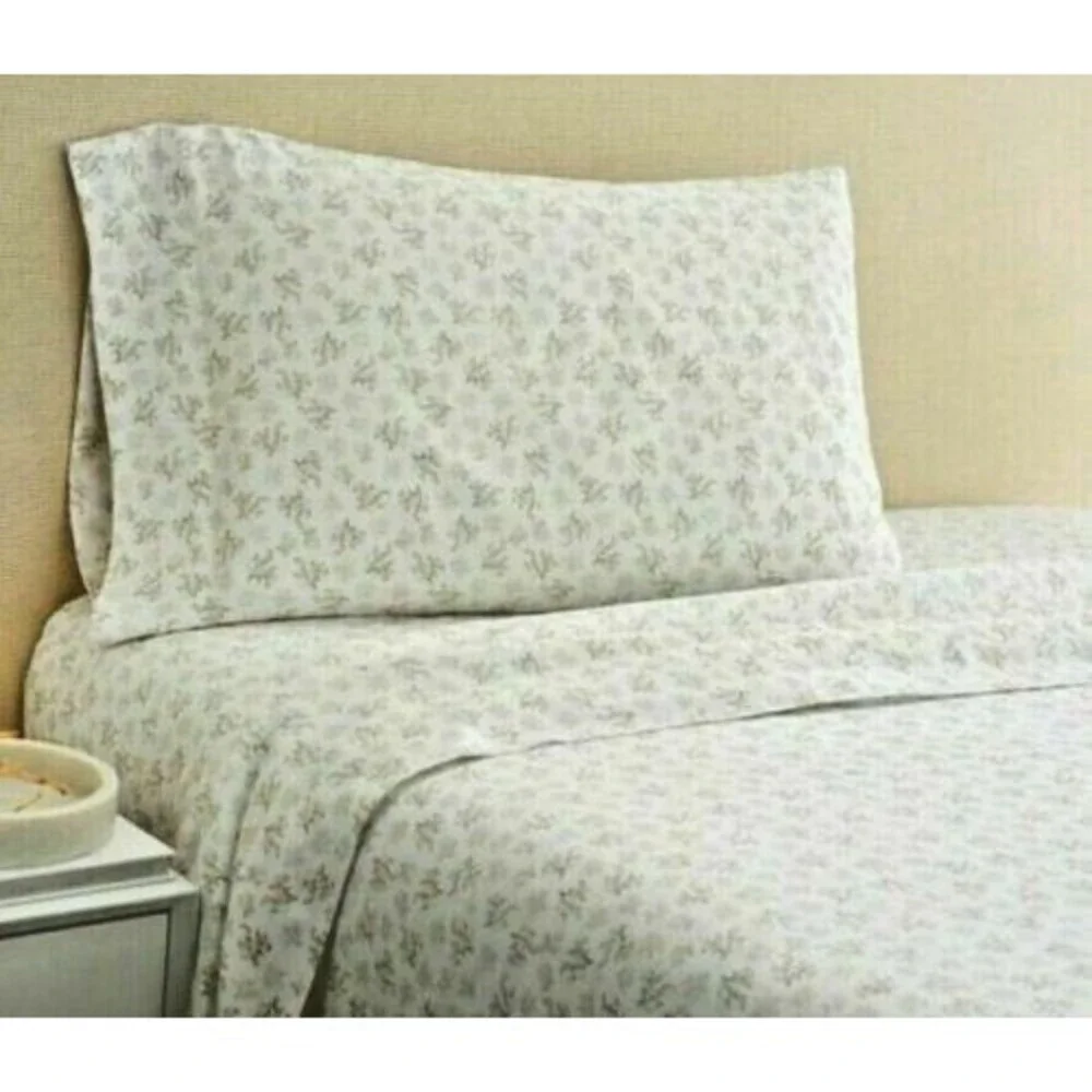 Coastal Life King Pillowcases Set of 2 Reef 300 Count in Grey Summer Beach House